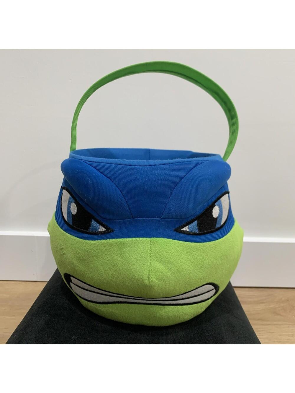 TMNT Leonardo Plush Candy Bag Bucket Halloween Easter Ninja Turtles
